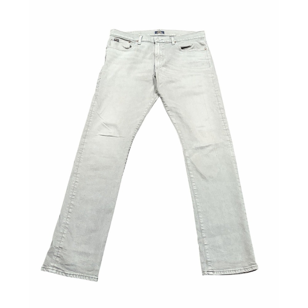 Polo Ralph Lauren Sullivan Slim Denim Jeans Men's Light Wash Gray 34x32